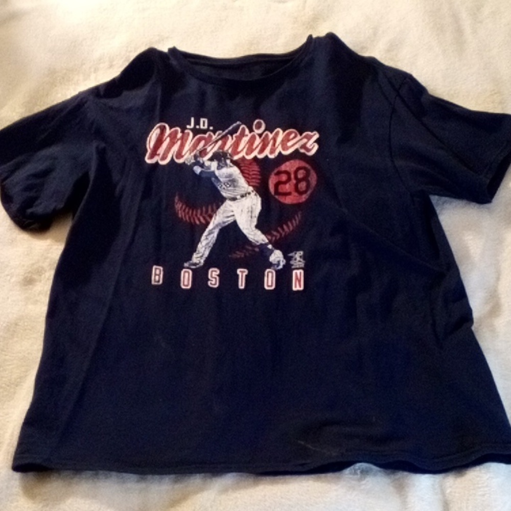 BOSTON RED SOX J.D.MARTINEZ BASEBALL SHIRT SIZE MENS X-LARGE